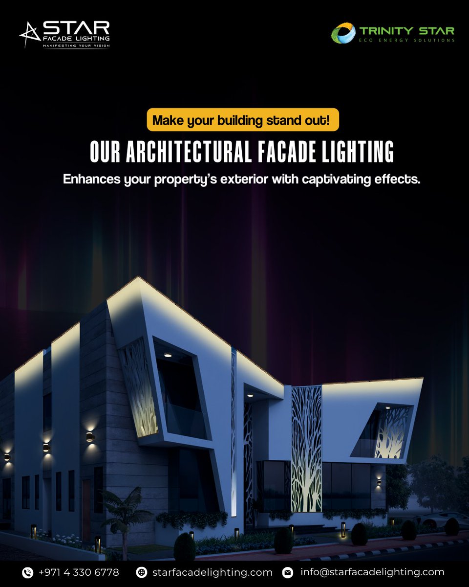 facade_star's tweet photo. Elevate your property’s exterior with architectural facade lighting that creates captivating visual effects.

Visit: https://t.co/mLtSXmkg7q

#FacadeLighting #ArchitecturalDesign #ExteriorGlow #BuildingEnhancement #LightingInnovation #StunningEffects #PropertyBeauty https://t.co/XBBVhIkkXG