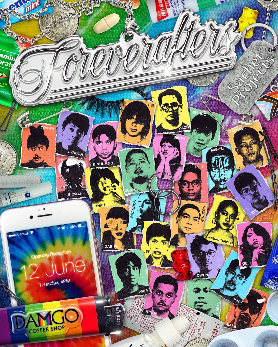 sachetprojects's tweet image. Sachet Projects’ first Pride Month group exhibition goes to Bacolod! We’re proud to present “Foreverafters” - inspired by Bonnie Bailey’s hit “Ever After” and the intimate space of afterparties.