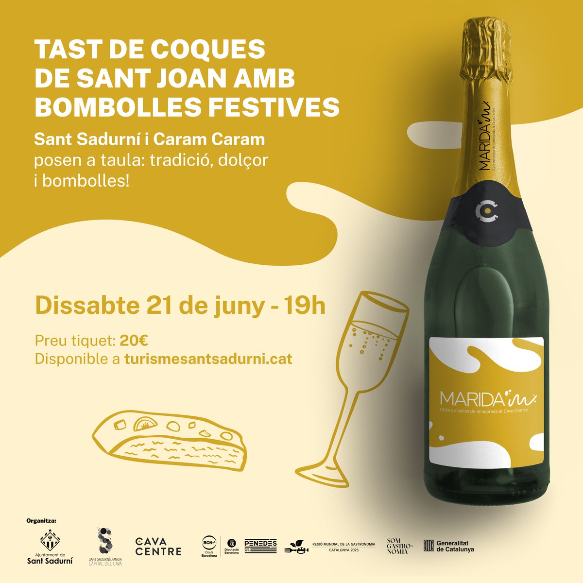 Turisme Sant Sadurní (@tsantsadurni) on Twitter photo 🎫 JA A LA VENDA | No et quedis sense viure l'experiència 😋
Compra ja l'entrada per gaudir de les diferents versions d’aquest clàssic festiu elaborat per les #pastisseries de <a href="/santsadurni_cat/">AjuntamentStSadurní</a>, i tot maridat amb caves i escumosos seleccionats 👌
👉 tuit.cat/uO68g 🎫 JA A LA VENDA | No et quedis sense viure l'experiència 😋
Compra ja l'entrada per gaudir de les diferents versions d’aquest clàssic festiu elaborat per les #pastisseries de <a href="/santsadurni_cat/">AjuntamentStSadurní</a>, i tot maridat amb caves i escumosos seleccionats 👌
👉 tuit.cat/uO68g