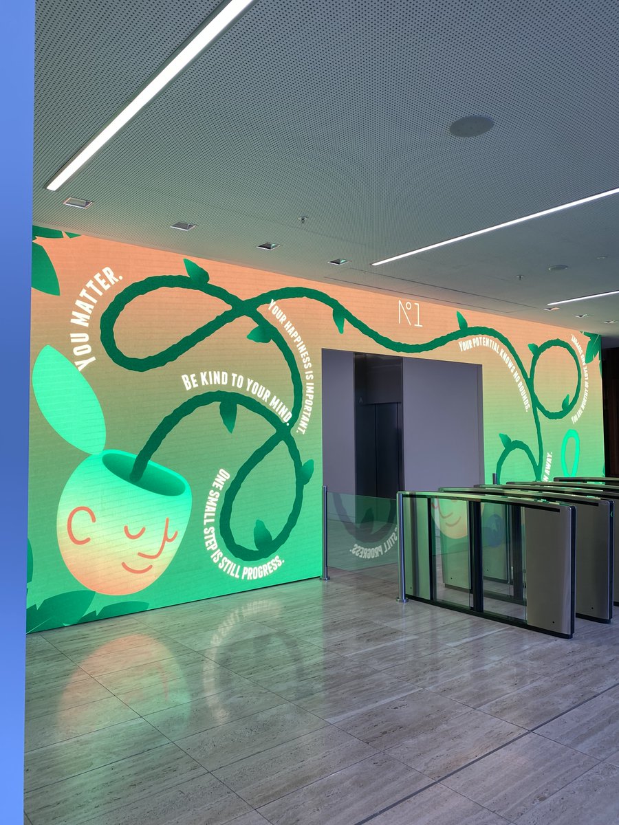 If you haven’t noticed already, we’ve installed a new screen this week in support of Mental Health Awareness Week 💚

Please remember to check in with your colleagues, your friends, and most importantly, yourself.

#MentalHealthMatters