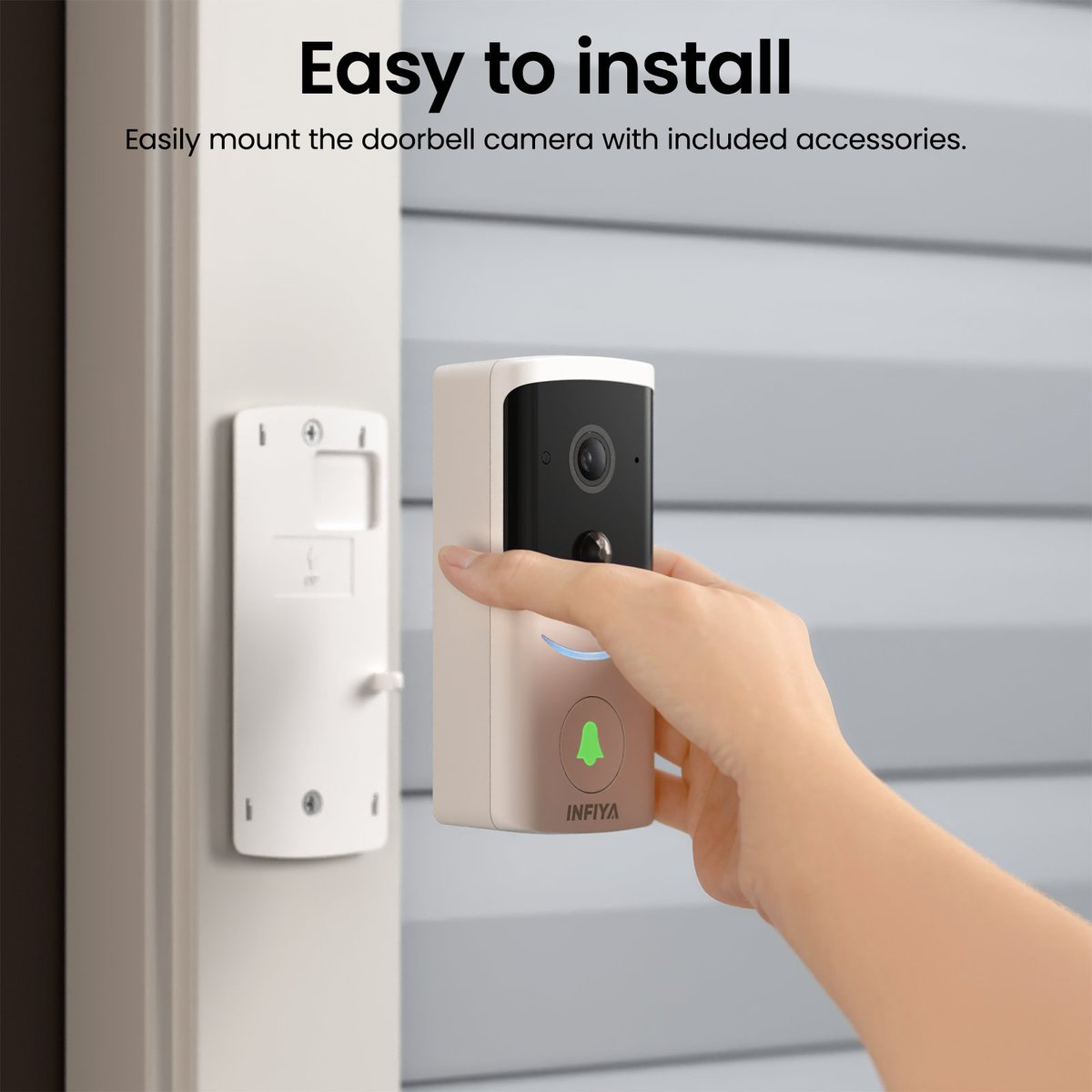 Infiyaofficial's tweet photo. Installing your smart doorbell has never been easier!
-Infiya M1
https://t.co/EFeG9eN9QN
#INFIYA #easyinstall #videodoorbell #homesecurity #batterypowered #surveillance #smarthome #doorbellcamera #outdoorcamera #securitycamera https://t.co/0mNTXggle3
