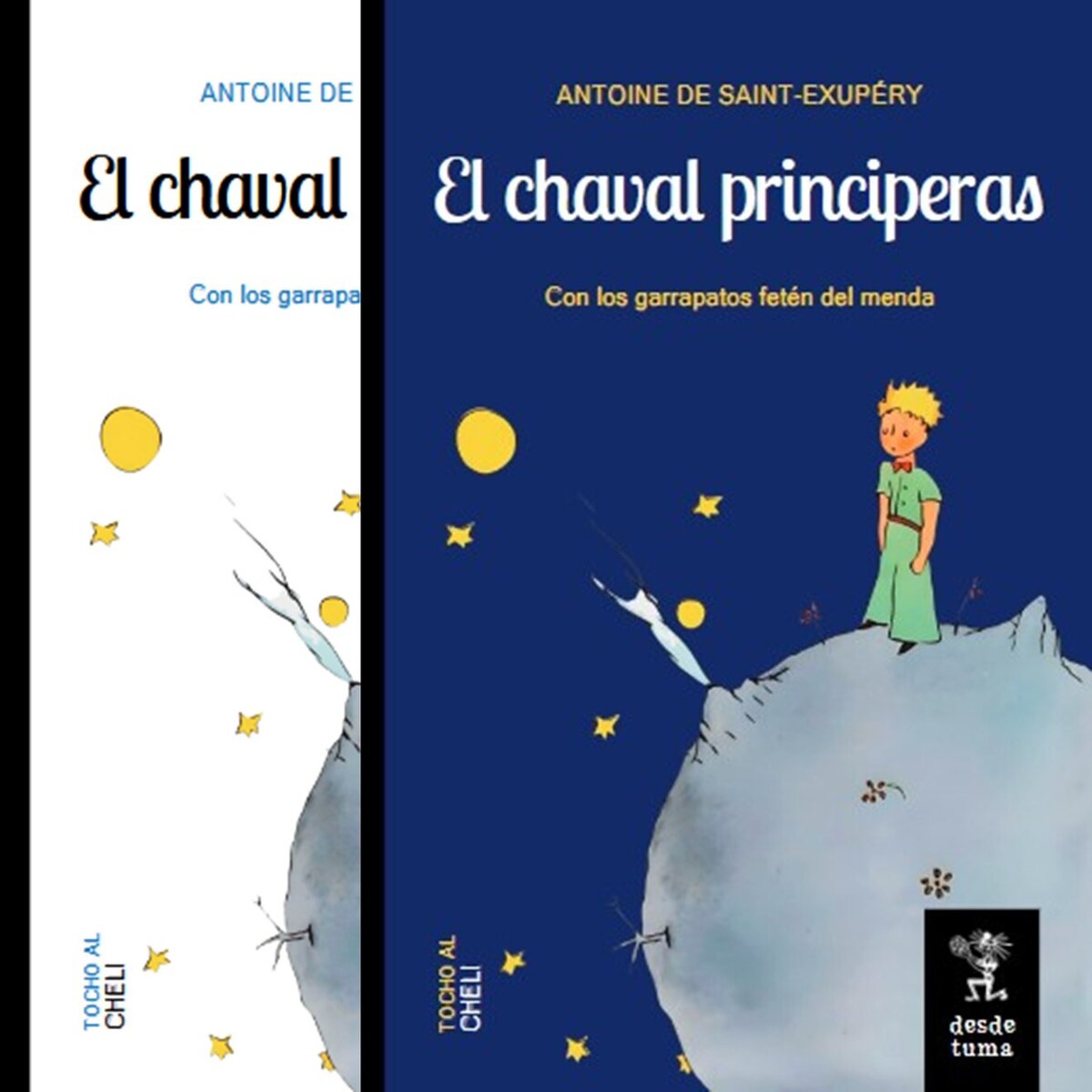 DesdeTuma's tweet image. 🌹 Hoy nuestro «El chaval principeras» está de fiesta. En San Isidro se reúne lo más castizo y cheli de los Madriles y nuestro principito gato y fetén calquea chulapo por la verbena orgulloso de ser madrilatis.
¿Quieres un ejemplar?
👉🏻 libreria.desdetuma.es/el-chaval-prin…