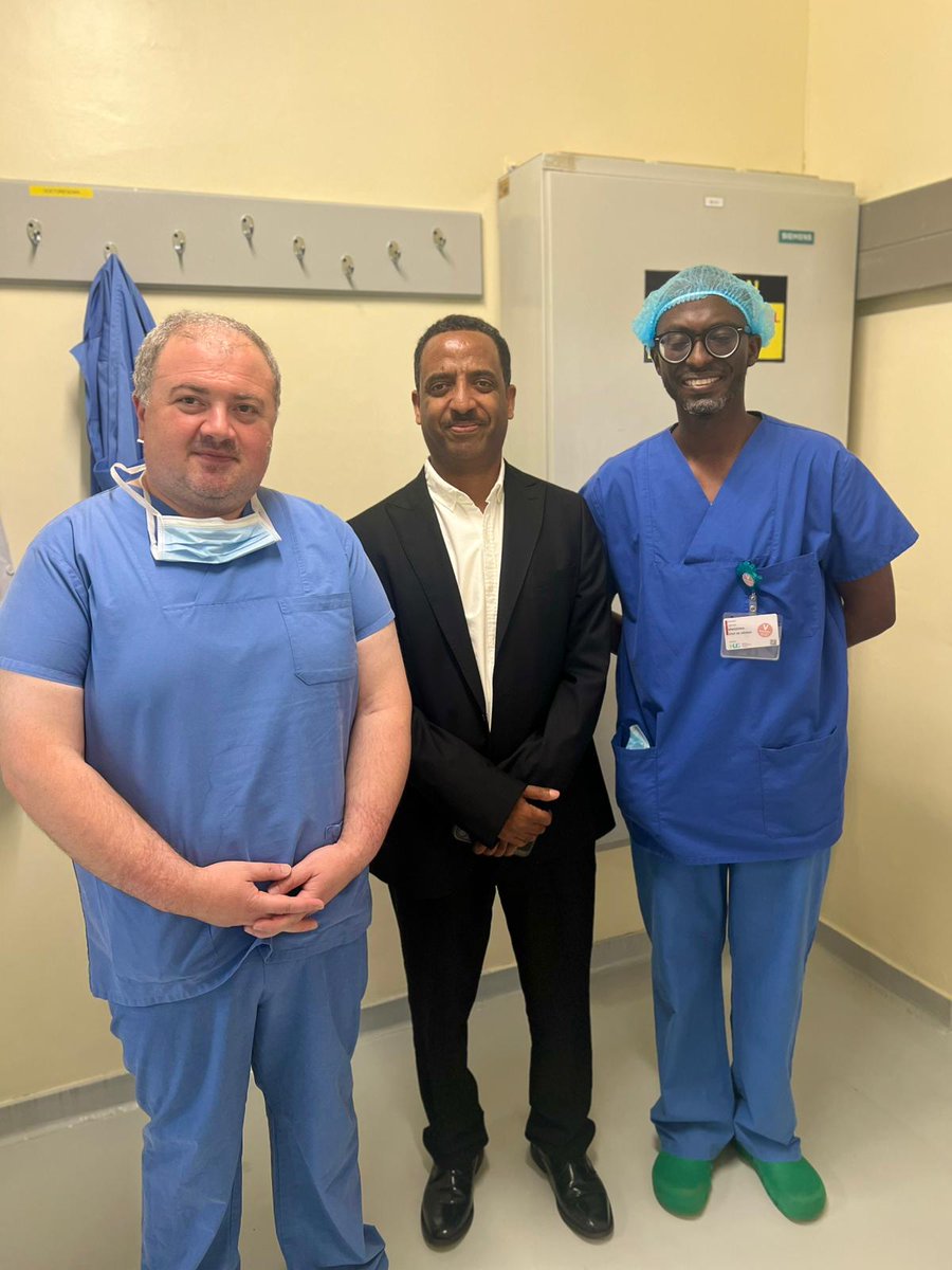 kfaisalhospital's tweet photo. We’re thrilled to strengthen our Cardiothoracic Fellowship through the Rwanda-Swiss Heart Project in partnership with Hôpitaux Universitaires de Genève (HUG), led by world-class surgeon Dr. Tornike Sologashvili.

This collaboration marks a major milestone for Rwanda—advancing surgical expertise, building sustainable programs, and empowering local healthcare professionals.

We’re proud of Dr. Gerard Misago, Rwanda’s first pediatric interventional cardiology trainee (currently training in Israel), who joined the Rwanda-Swiss Heart Project mission to deepen his expertise.

Under the mentorship of Dr. Hugues Lucron, interventional cardiologist at HUG, Dr. Misago is on track to become Rwanda’s first pediatric interventionalist by next year.

This is the power of meaningful partnership—skills, mentorship, and a shared vision for lasting impact in Rwanda’s cardiac care landscape.

#CardiacCare #MedicalEducation #Rwanda #GlobalSurgery