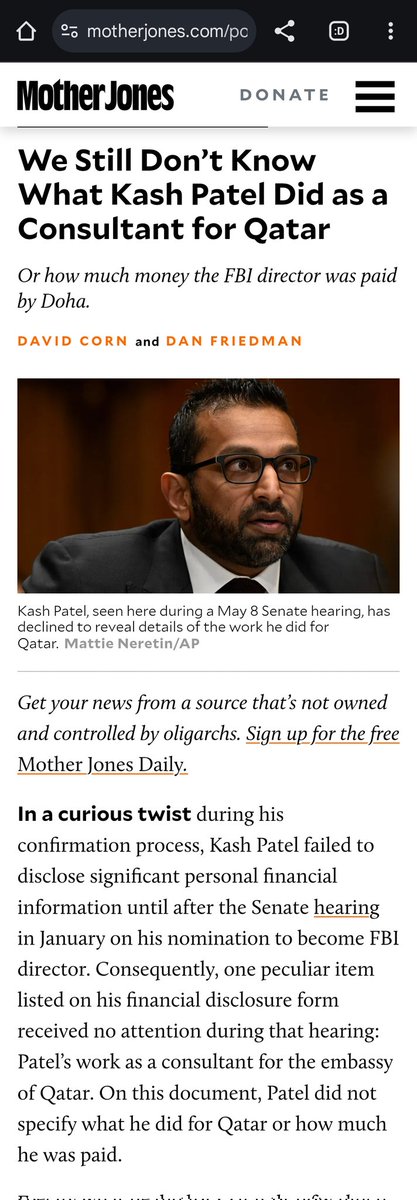 Fly_Sistah's tweet image. Trump's been "friends" with Tamim bin Hamad Al Thani for years, well before Trump got into politics. Pam Bondi, Susie Wiles & Kash Patel were all on Qatar's payroll. Qatar’s sovereign wealth fund bought Steve Witkoff's faltering investment in the Park Lane Hotel for $623 million.