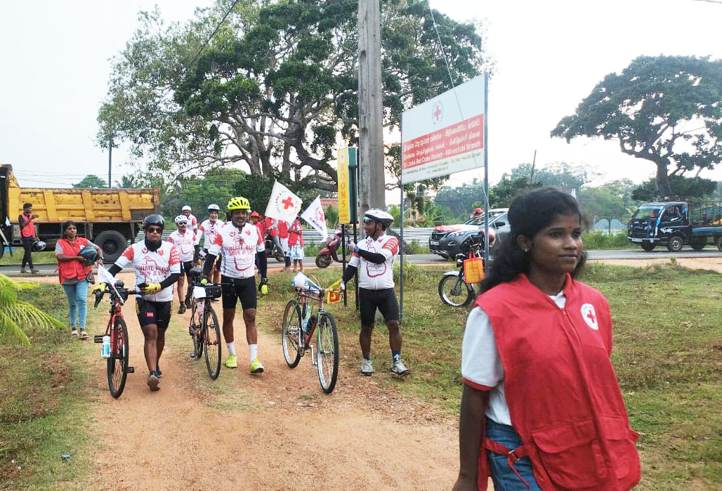 The "Ride for Blood" journey reached Kilinochchi and with open hearts and unwavering dedication, the Sri Lanka Red Cross Society - Kilinochchi Branch proudly joined the mission to raise awareness about the importance of blood donation.