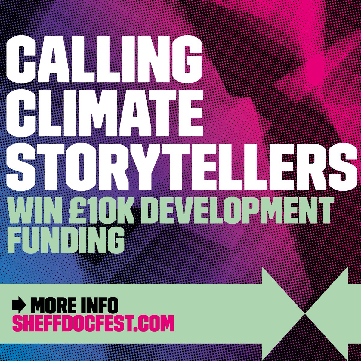 Sheffield DocFest (@sheffdocfest) on Twitter photo 😱Win 10k development funding - deadline approaching!
🌍Climate storytellers - listen up! Here’s your opportunity to get your urgent climate story told, receive £10k funding and support from <a href="/climate__spring/">Climate Spring</a>
🌿Apply by Monday 19th May at: sheffdocfest.com/news/climate-s… 😱Win 10k development funding - deadline approaching!
🌍Climate storytellers - listen up! Here’s your opportunity to get your urgent climate story told, receive £10k funding and support from <a href="/climate__spring/">Climate Spring</a>
🌿Apply by Monday 19th May at: sheffdocfest.com/news/climate-s…