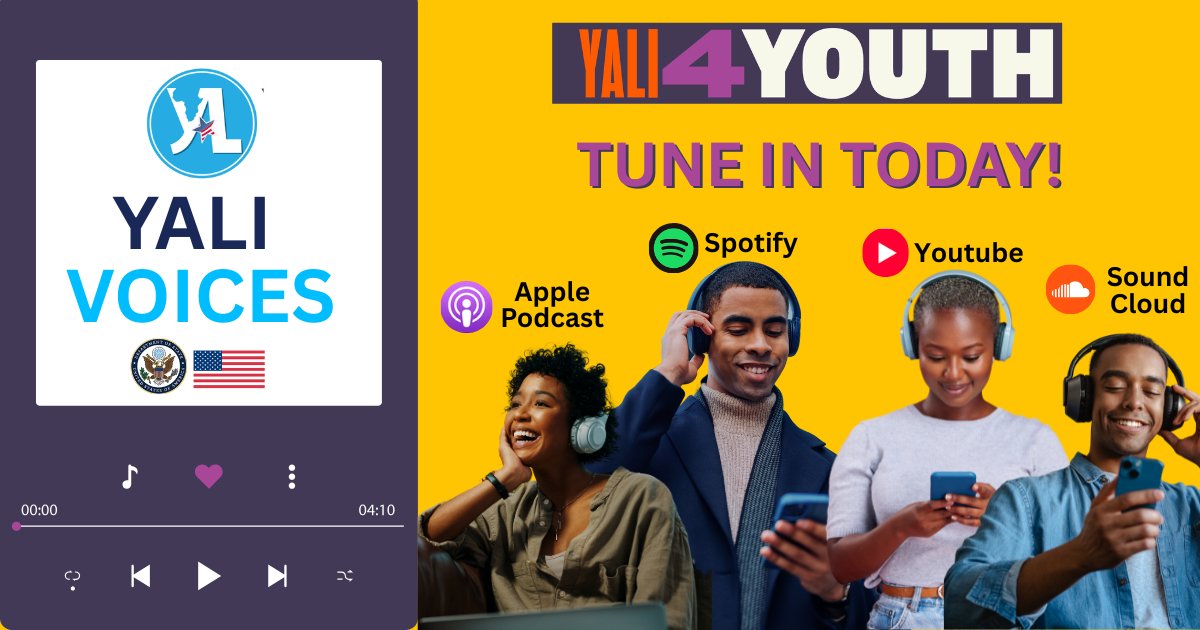 U.S. Embassy Mogadishu, Somalia (@us2somalia) on Twitter photo Make the most of your time off, commute, or downtime with <a href="/YALINetwork/">YALI Network</a> #YALIVoices podcasts! These episodes dive into mentorship stories, insights, and advice to help you grow personally and professionally.
Stay informed and inspired wherever you are!
Explore more at Make the most of your time off, commute, or downtime with <a href="/YALINetwork/">YALI Network</a> #YALIVoices podcasts! These episodes dive into mentorship stories, insights, and advice to help you grow personally and professionally.
Stay informed and inspired wherever you are!
Explore more at