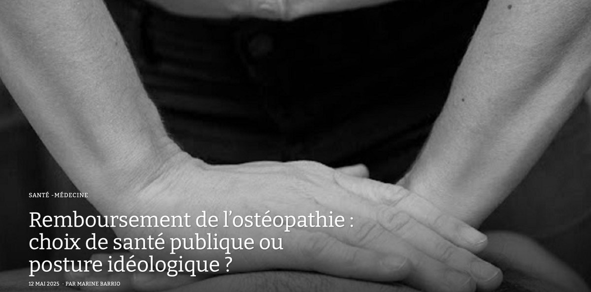 Remboursement de l’ostéopathie : choix de santé publique ou posture idéologique ?
up-magazine.info/le-vivant/scie…