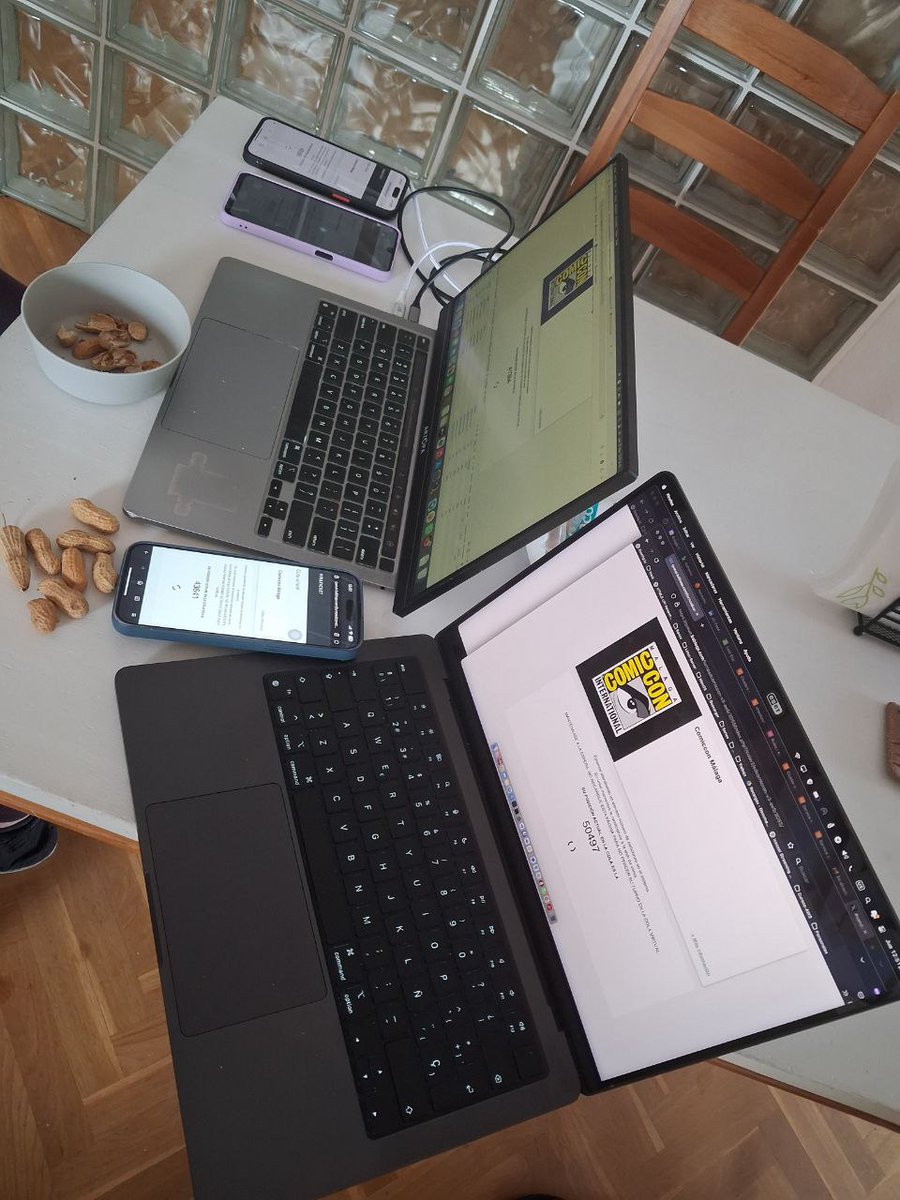 Dia feriado en #madrid por #SanIsidro2025 y todo el mundo Geek sacando las entradas de  #sandiegocomicconmalaga