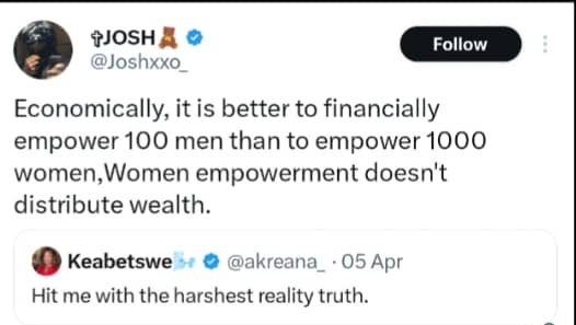 Jaysliky007's tweet image. The  the fact is Male empowerment often multiplies.
Mentorship Culture: Men in business, music &amp;amp; tech are more likely to build teams and mentor successors (Olamide, Don Jazzy, Musk, Dangote).
#Empowerment #Leadership #WealthDistribution #MentorshipMatters #RealTalk