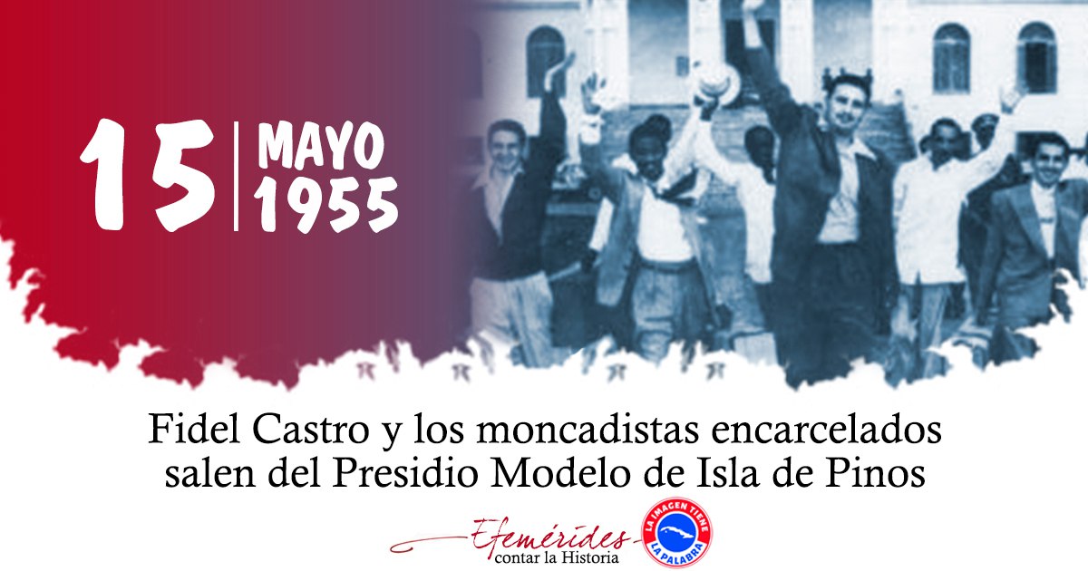 Esteban Lazo: «Conmemoramos el aniversario 70 de la excarcelación de Fidel y los moncadistas, triunfo logrado por su ejemplar actitud y resistencia, y por la presión popular. Culminaba la etapa de prisión fecunda, pero continuaba el curso de la gesta revolucionaria»