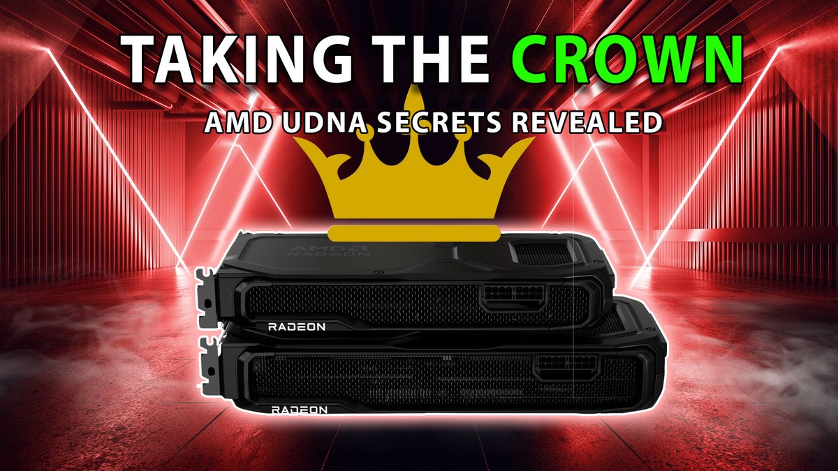 RedGamingTech's tweet photo. RT: TAKING THE CROWN: #AMD #UDNA Secrets Revealed | #Intel Celestial Leaks #IntelARC
https://t.co/2QcqcAb1Sr https://t.co/Ba7wM6JbIa