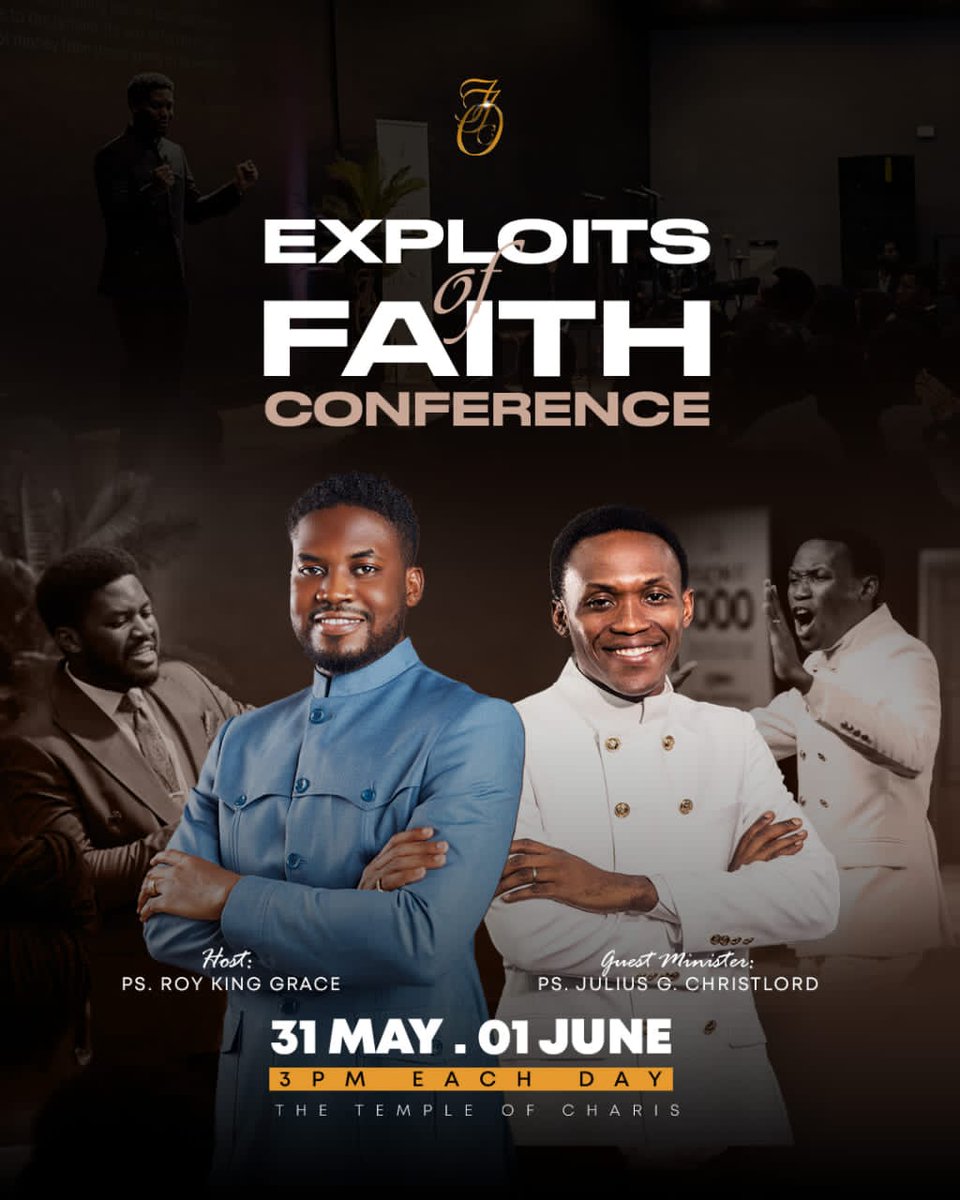 pedyabrantie's tweet image. An opportunity to set right your knowledge on Faith💯
Be there!!!

#ExploitsOfFaith