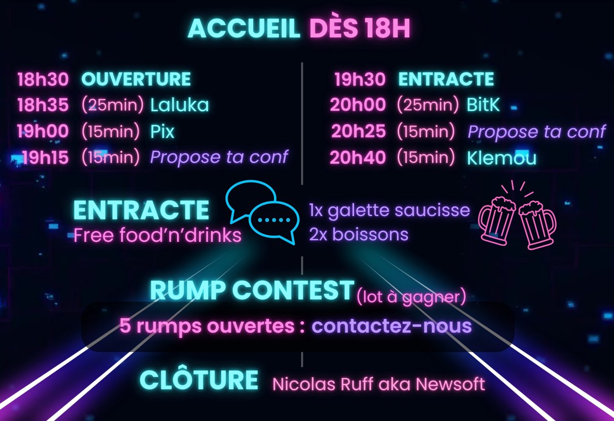 ACCEIS (@acceis) on Twitter photo #ACCESSGRANTED - On vous en dévoile un peu plus sur le programme ! L'appel confs & rumps est ouvert, contactez-nous : adrien@acceis.fr
Billetterie de l'event : my.weezevent.com/access-granted #ACCESSGRANTED - On vous en dévoile un peu plus sur le programme ! L'appel confs & rumps est ouvert, contactez-nous : adrien@acceis.fr
Billetterie de l'event : my.weezevent.com/access-granted
