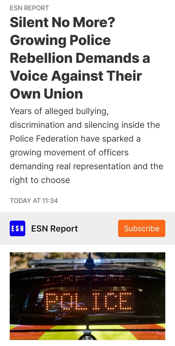"In April 2024, PC Rick Prior, elected Chair of the Metropolitan Police Federation, was permanently removed and banned for life from standing again. His offence? He gave an interview to GB News, where he shared concerns raised by frontline officers about the growing impact of