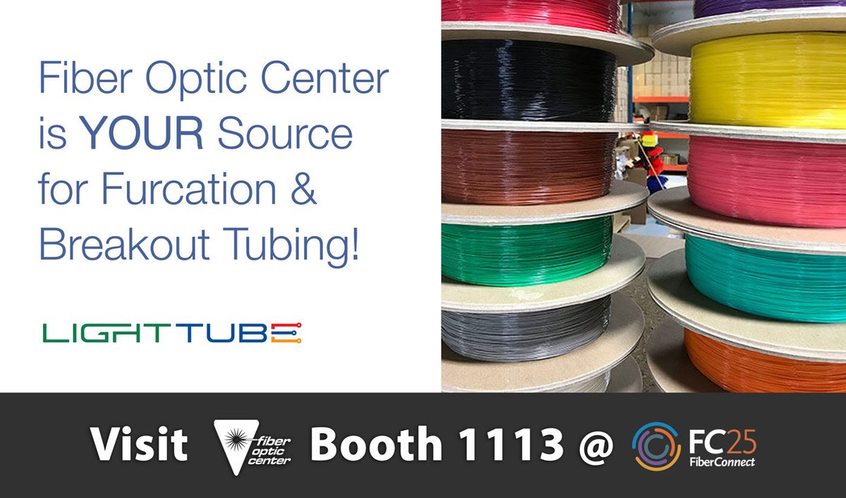 Did You Know? Fiber Optic Center offers Opticonx’s LightTube™ furcation and breakout tubing products.

Visit David Sylvia, Director of Sales, at booth 1113 during #FiberConnect25 to learn about the LightTube products we offer: bit.ly/4jPiXSZ