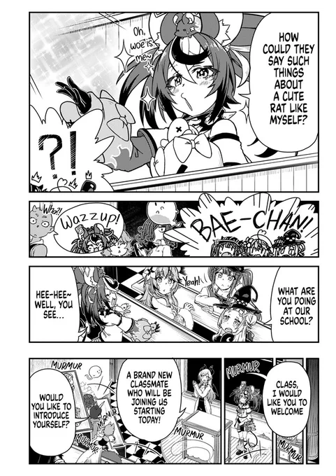 🦇Manga Update🦇
Chapter 9 of #Underworld_Academy_Overload now available on the world archive holonometria🎉

A self-proclaimed cute rat, Hakos Baelz, transfers to Underworld Academy!
Through class, Lamy shares her secrets to enjoying school life!🎲

Read here👇 