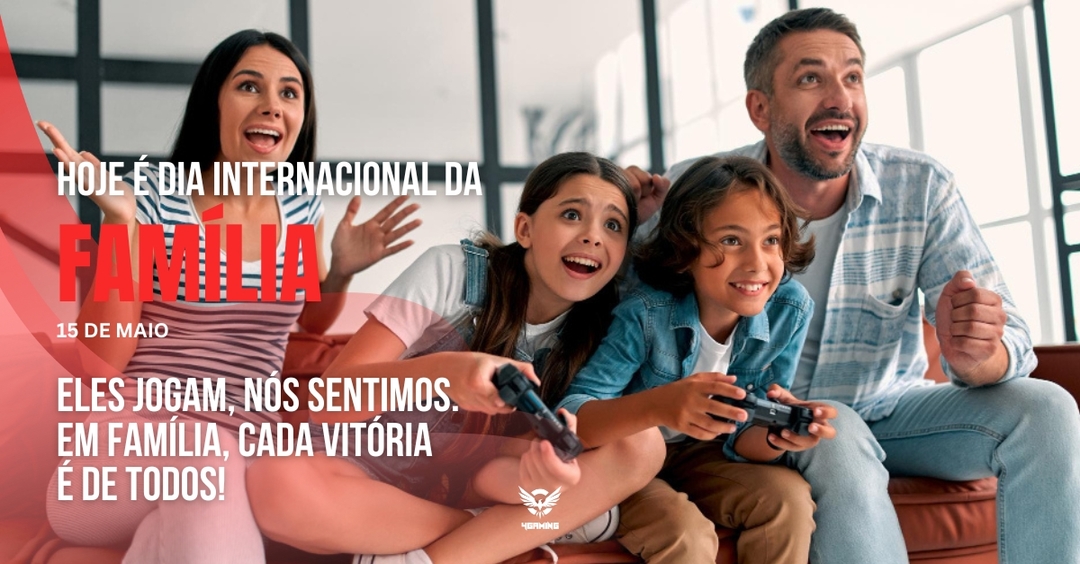🎮 Eles jogam, nós sentimos. Em família, cada vitória é de todos.
No Dia da Família, celebramos não só quem joga, mas quem vibra do outro lado do sofá.
 
Hoje homenageamos todas as famílias gamers.
 
4gaming.pt

#4Gaming #DiaDaFamília #GamingEmFamília #TeamSpirit