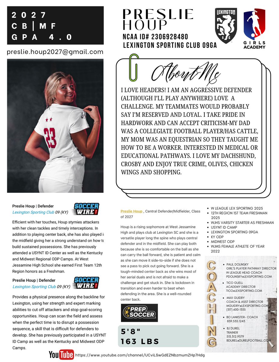 1 month away!! Excited is an understatement! <a href="/ImYouthSoccer/">ECNL/GA/Recruiting/College Soccer</a> <a href="/ImCollegeSoccer/">College Soccer Truth ™</a> <a href="/LSCyouth/">Lexington Sporting Youth</a> 

linktr.ee/presliehoup