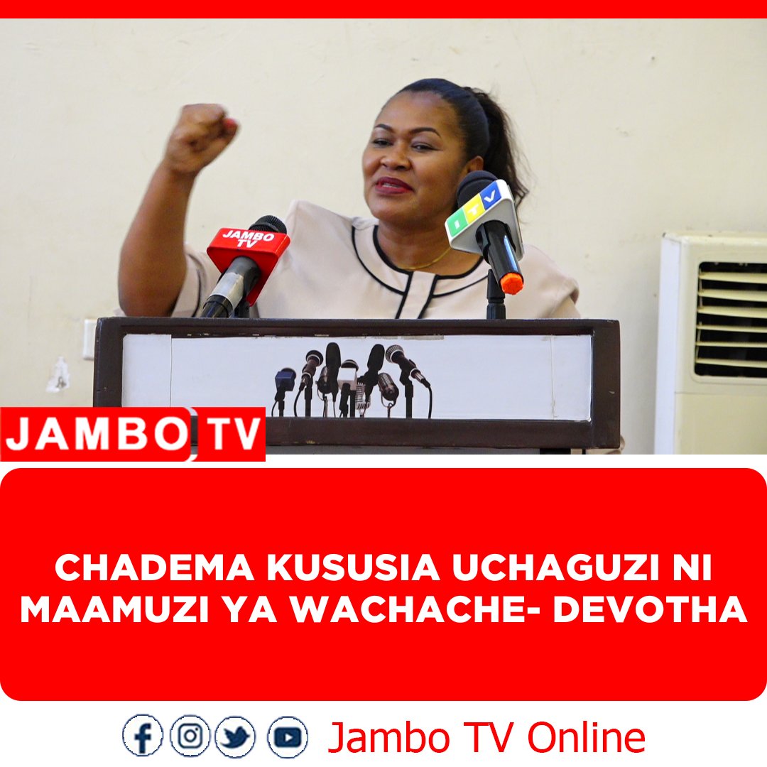 "Leo CHADEMA imeamua kususia uchaguzi kwa maamuzi ya watu wachache, na jambo hili pasipo kujadilika na kupitishwa na kikao chochote cha ndani ya chama, na ikumbukwe na ninayeongea hapa mimi ni Mjumbe wa Kamati Kuu. Suasa la No Reform No Election lilizungumzwa, lakini kama Mjumbe
