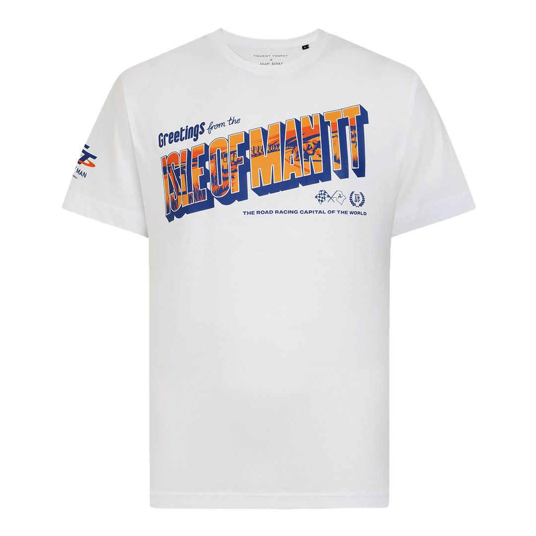 ttracesofficial's tweet photo. ADAM BERRY X TT – GRAPHIC TEES WITH SOUL, SPEED & STYLE

Bold, expressive, and unmistakably local, Isle of Man artist Adam Berry brings his signature style to this exclusive TT collection.

Inspired by vintage posters, classic rock music, and the raw energy of the races, each tee captures a different side of the TT experience – from nostalgic greetings to Grandstand buzz and open-road camaraderie.

Vibrant, thoughtful, and rooted in a deep love for the island, these are perfect for TT fans who love the Isle of Man just as much as the racing.

Shop the full Adam Berry x TT collection here: https://t.co/WzZGP9CCc9