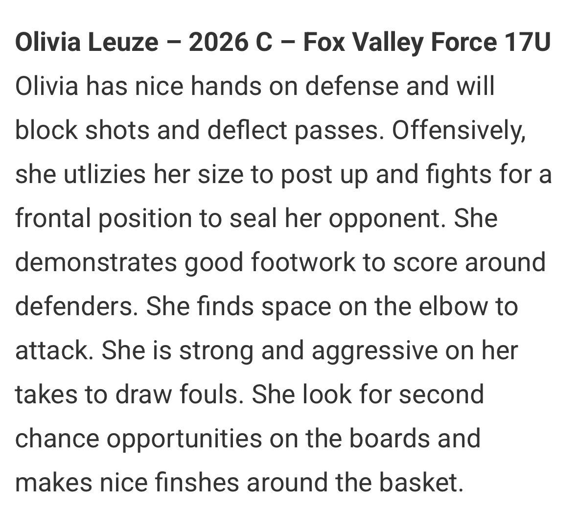 Great job, Olivia! 💪 <a href="/LeuzeOlivia/">Olivia Leuze</a> #windycitywarmup