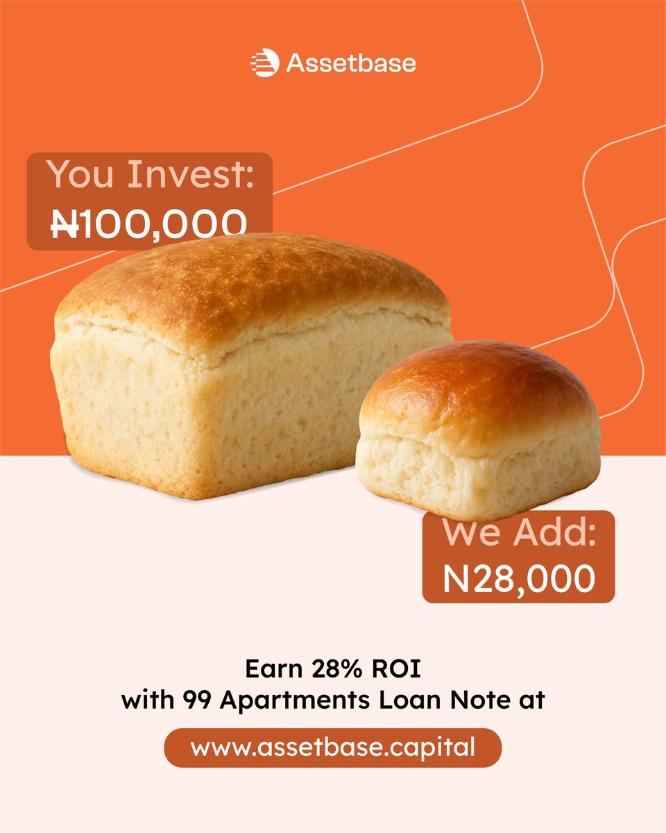 Earn 28% p.a on every N100,000 you invest in 99 Apartments Loan Note.

Why invest?
🏢 They are real estate &amp; hospitality leaders.

🏘️ They are launching 3 new luxury apartments in Lekki &amp; Ikoyi, expanding their rental portfolio.

🧺 They are expanding laundry &amp; cleaning services.