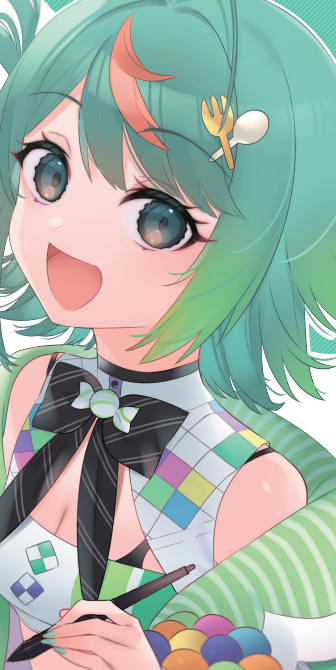 今月発売のコミックアルナはぷわぷわぽぷらさんの描き下ろしクリアファイルが付録でついてきます！詳細、元イラストは引用から！💚🍬 x.com/comic_alunna/s…