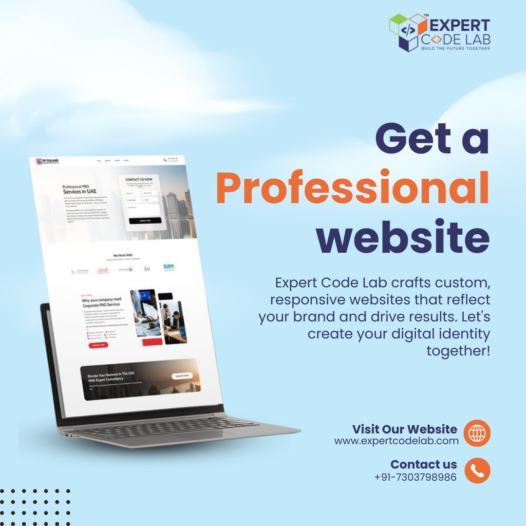 ExpertCodeLab's tweet photo. 𝐁𝐮𝐢𝐥𝐝 𝐚 𝐒𝐭𝐫𝐨𝐧𝐠 𝐎𝐧𝐥𝐢𝐧𝐞 𝐏𝐫𝐞𝐬𝐞𝐧𝐜𝐞 𝐰𝐢𝐭𝐡 𝐚 𝐂𝐮𝐬𝐭𝐨𝐦 𝐖𝐞𝐛𝐬𝐢𝐭𝐞
 
Contact us: +91-7303798986
Visit: https://t.co/Kcavwtzvfd

#ExpertCodeLab #WebsiteDesign #WebDevelopment #DigitalTransformation #CustomWebsites #ResponsiveDesign #UIUXDesign #Noida https://t.co/DIHJJoWl85