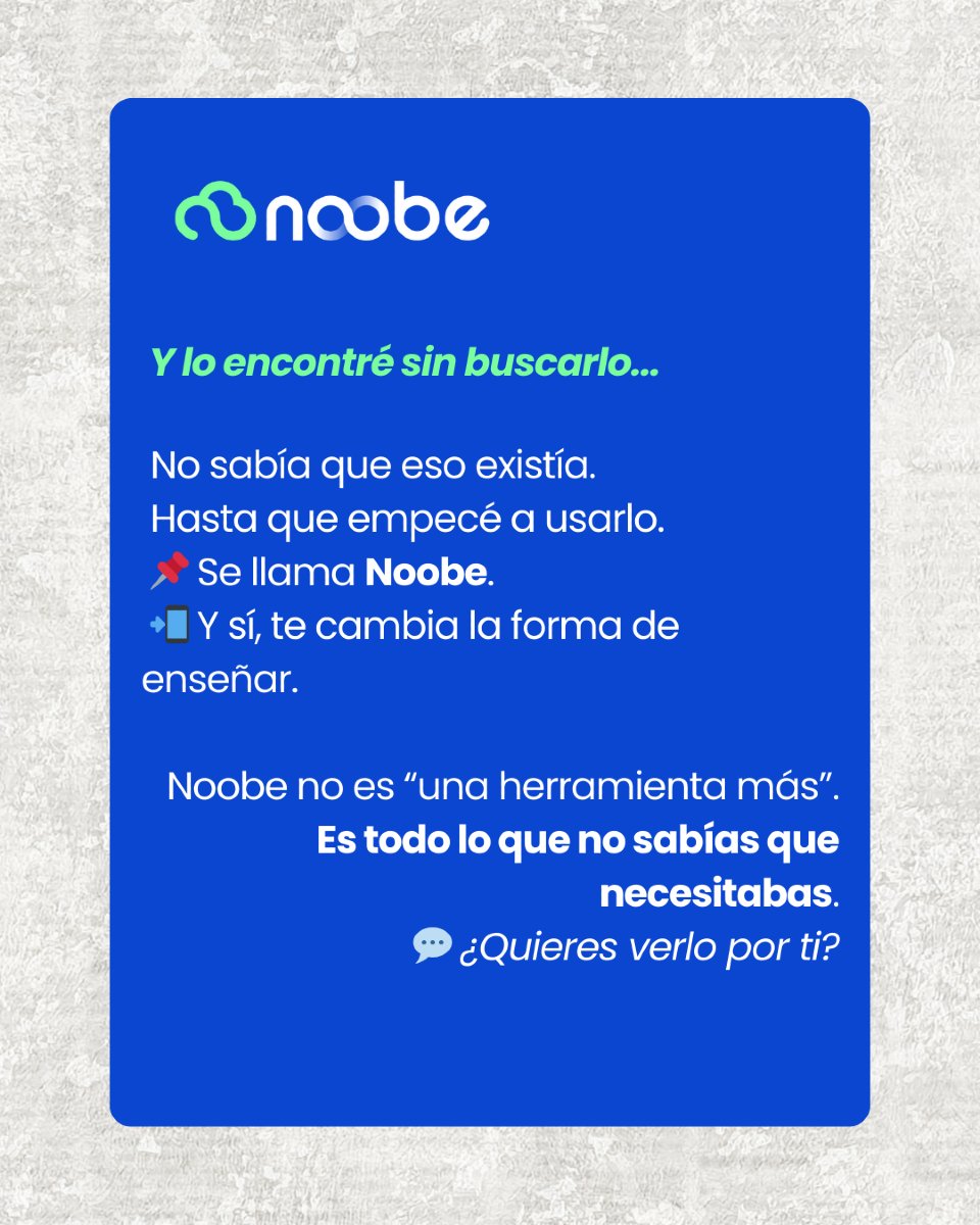 🔁 Cosas que no sabía que necesitaba… hasta que usé Noobe: