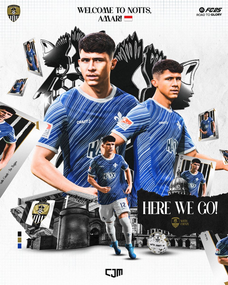 🇮🇩✍️ Welcome, Amar Rayhan BRKIĆ!

Notts County’s newest wonderkid has arrived, a half-Indonesian talent trained in Germany. ⚫⚪

At just 17, Amar brings flair, vision, and elite academy experience from Hoffenheim &amp; Darmstadt.

Now, he begins his journey in black and white. Let’s