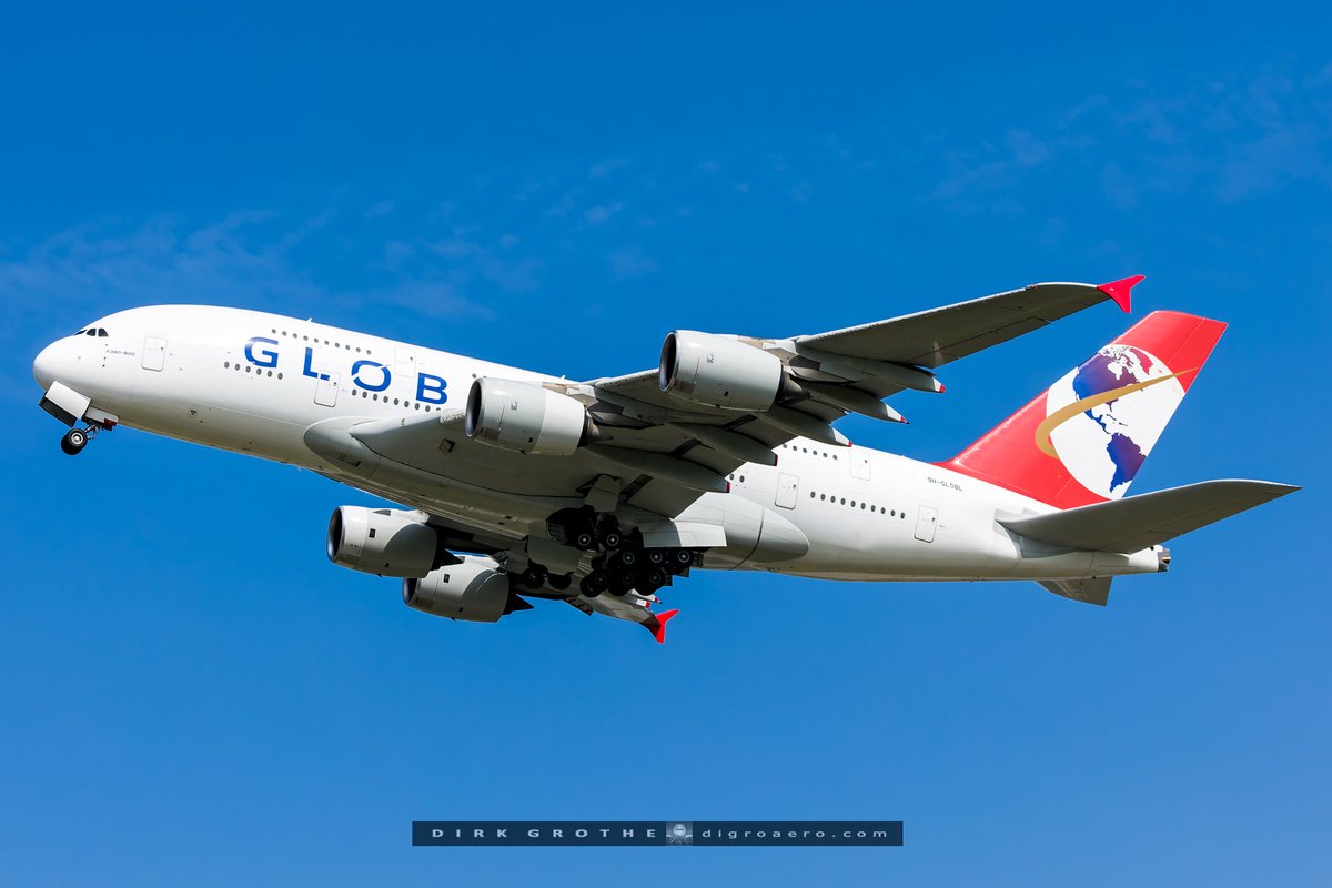 digro65's tweet image. The @globalairlines A380 is on its way to New York!
most tracked flight in @flightradar24 currently, the first regular passenger flight of 9H-GLOBL from @GLA_Airport to New York JKF - congrats to Global Airlines for this important milestone and good luck and success on the way…