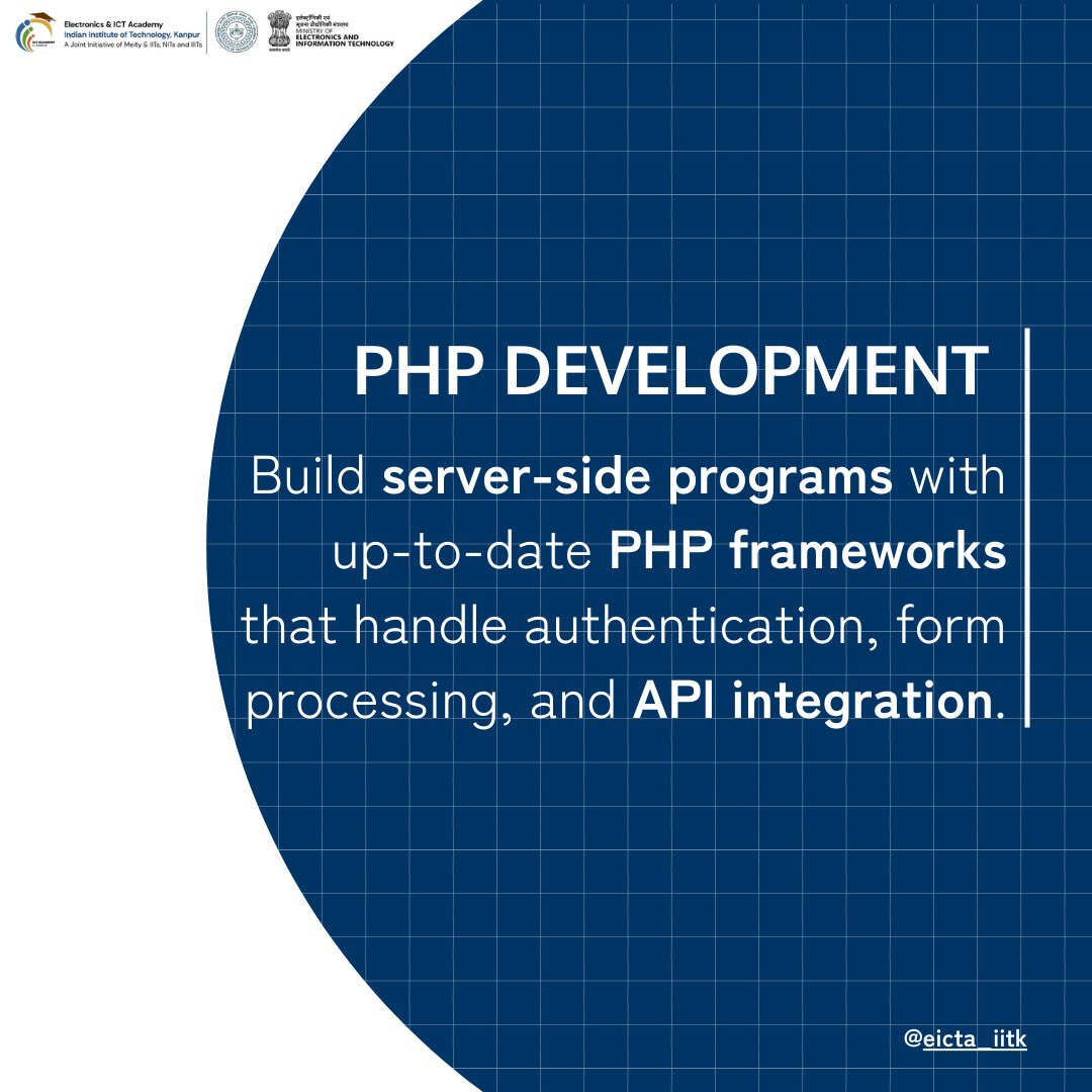 eicta_iitk's tweet image. Still teaching static sites? Upgrade to modern web development now.

[Web Development, IIT Kanpur, Curriculum Upgrade, Faculty Training, E&amp;amp;ICT Academy]

#ModernWebSkills #PHPMySQL #ResponsiveDesign #FacultyTraining #IITKanpur #EICTAcademy #TeachTechRight #OnlineLearning