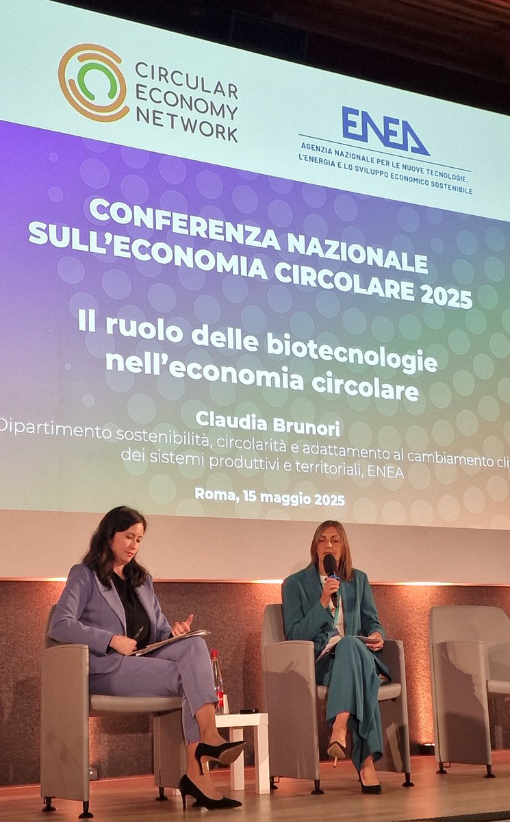 ENEA (@eneaofficial) on Twitter photo #CEN2025
Claudia Brunori, direttrice del dipartimento ENEA: "In un quadro di instabilità geopolitica e climatica occorre limitare la nostra dipendenza dall’importazione di materiali che è oltre il doppio rispetto alla media europea”.
<a href="/MASE_IT/">Ministero Ambiente e Sicurezza Energetica</a> <a href="/CircularNetwork/">Circular Economy Network</a> <a href="/susdefItalia/">Fondazione per lo Sviluppo Sostenibile</a> #CEN2025
Claudia Brunori, direttrice del dipartimento ENEA: "In un quadro di instabilità geopolitica e climatica occorre limitare la nostra dipendenza dall’importazione di materiali che è oltre il doppio rispetto alla media europea”.
<a href="/MASE_IT/">Ministero Ambiente e Sicurezza Energetica</a> <a href="/CircularNetwork/">Circular Economy Network</a> <a href="/susdefItalia/">Fondazione per lo Sviluppo Sostenibile</a>