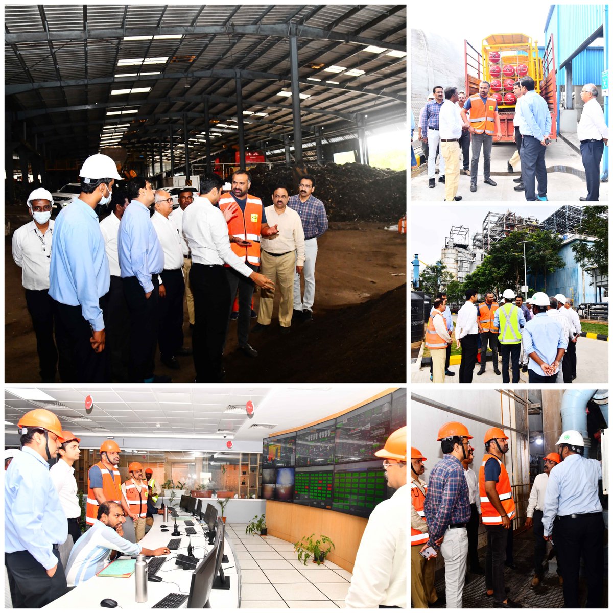 (1/2)
GHMC Commissioner Sri R V Karnan visited the GHMC’s Solid Waste Processing &amp; Disposal Facility at Jawahar Nagar, along with Sri Raghu Prasad, Additional Commissioner (Sanitation), and Sri Sreenivasa Reddy, Executive Engineer (SWM). The visit aimed to gain a comprehensive