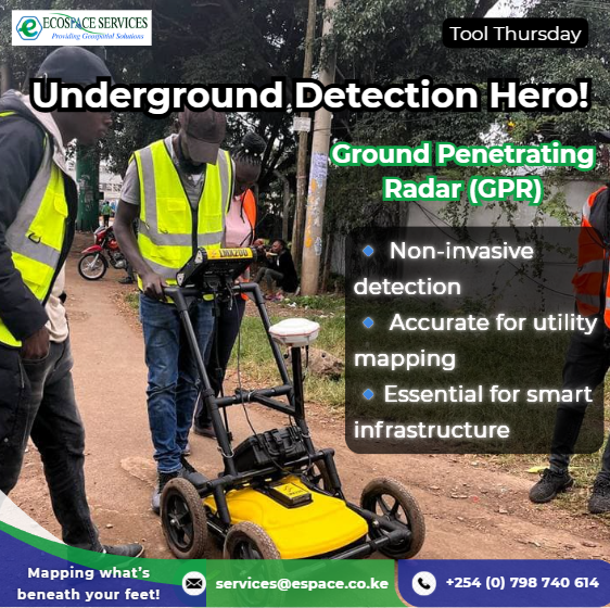 EcospaceLimited's tweet image. #ToolThursday: Underground Detection Hero! 🛠️

Ground Penetrating Radar (GPR) helps us detect what’s hidden beneath – no digging required.
🦺 Seen here: @EcospaceLimited field team on Mombasa Road for a project.

📧 services@espace.co.ke | 📞 0798 740614

#GPR #UtilityMapping