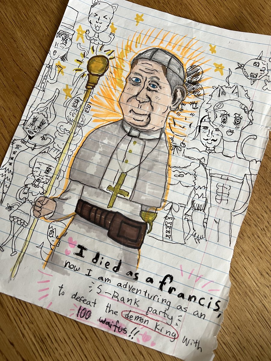 guys…my teenage daughter drew this during art history class. I’m so proud 🥹