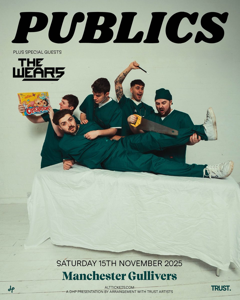 MANCHESTER 🕺

We’ll be joined by <a href="/thewearsband/">The Wears</a> at <a href="/gulliverspub/">Gullivers</a> this November! 

🎟️ Tickers on-sale now
