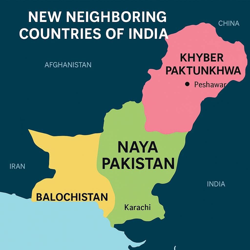 SINGH086's tweet photo. Latest map of neighboring countries of India #indian https://t.co/717C5AJwzX