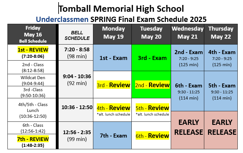Tomball Memorial High School (@tisdtmhs) on Twitter photo Don't miss this week's Wildcat Weekly!  secure.smore.com/n/mexqah
Good luck on Finals Wildcats!  Finish Strong!  #BECATS Don't miss this week's Wildcat Weekly!  secure.smore.com/n/mexqah
Good luck on Finals Wildcats!  Finish Strong!  #BECATS