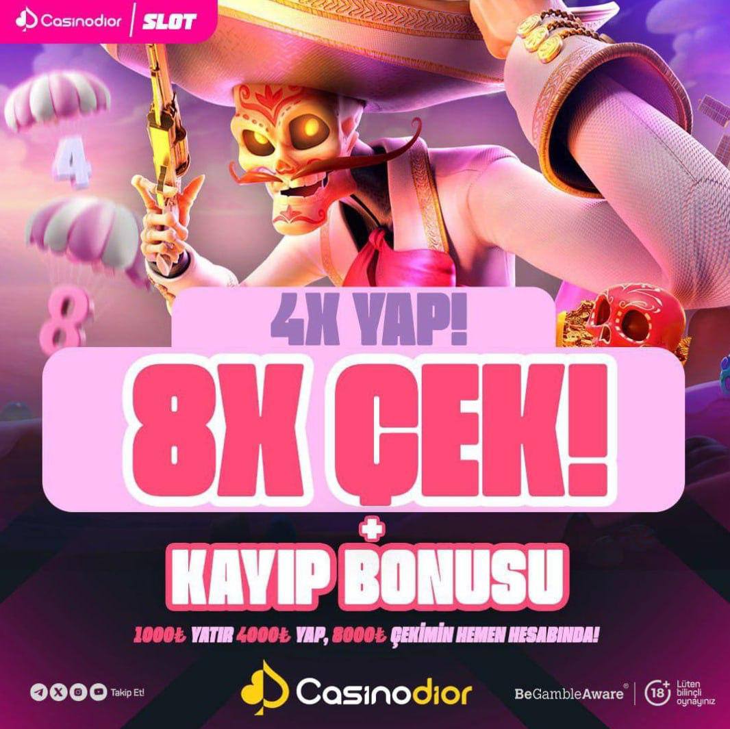 denemebonusu_xt's tweet image. 🥇 #Casinodior Güne Özel Çarpan Düellosu Başladı !!

1000₺ Yatır  4000₺ Yap 8000₺ Çek

🔗CasinoDior güncel giriş: t.ly/casinodiorgiris

🪙 23:59&apos;a Kadar Yapacağınız 1.000 TL Yatırımlara Özel !