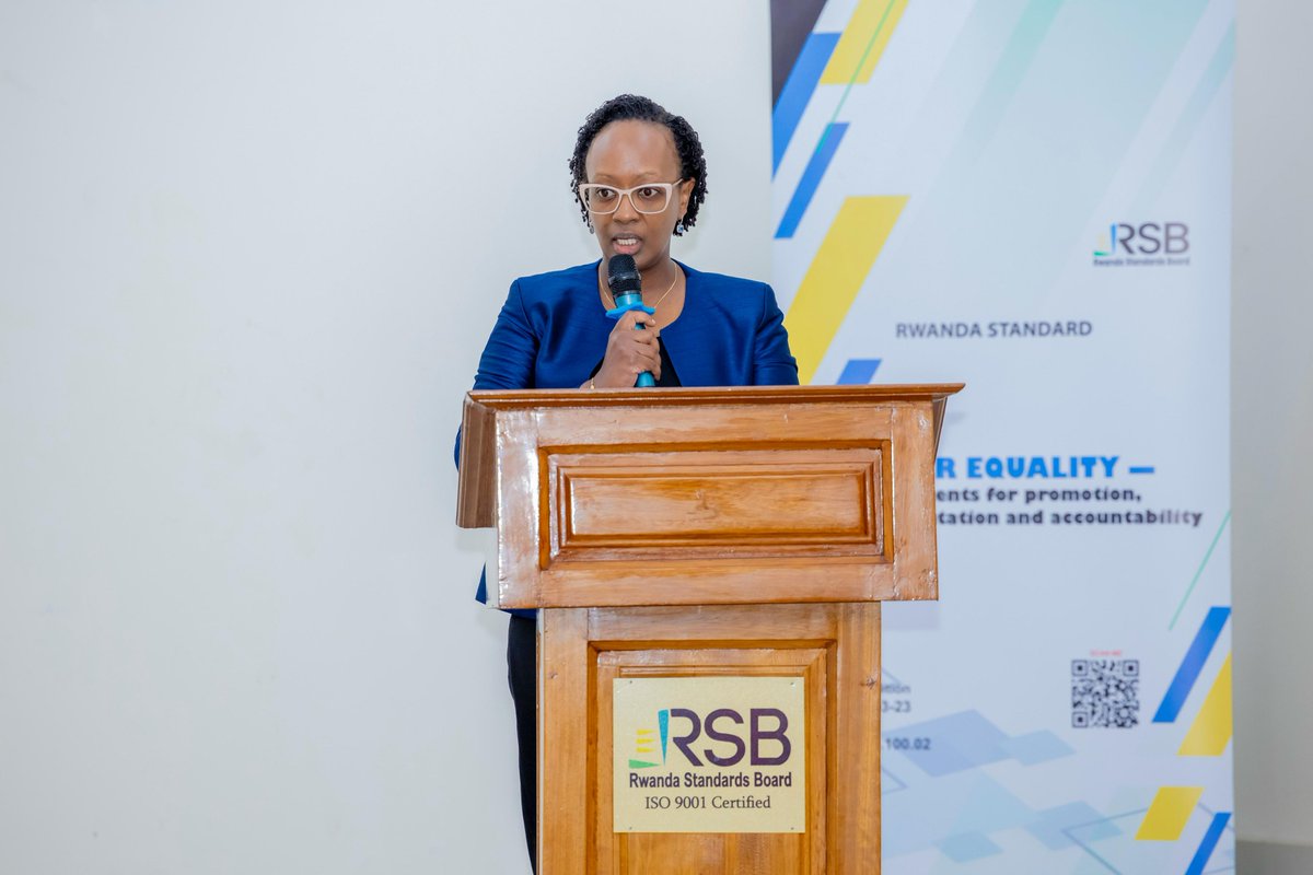 Gender Monitoring Office | Rwanda (@gendermonitorrw) on Twitter photo <a href="/UNDP_Rwanda/">UNDP Rwanda</a> <a href="/unwomenrwanda/">UN Women Rwanda</a> <a href="/PSF_Rwanda/">PSF Rwanda</a> <a href="/UmutoniNadine/">Nadine G.Umutoni๐ท๐ผ</a> <a href="/rwandastandards/">Rwanda Standards Board</a> <a href="/MurenziRaymond/">Murenzi Raymond</a> <a href="/RwandaGender/">Ministry of Gender & Family Promotion | Rwanda</a> <a href="/JeanneFM1/">Jeanne F. Mubiligi</a> โwe mark a milestone in Rwandaโs gender journey, celebrating the #GenderEqualitySeal & embracing RS 560:2023, . Letโs move from commitment to accountability. Equality is not a privilege ,but a guarantee.โ Chief Gender Monitor <a href="/UmutoniNadine/">Nadine G.Umutoni๐ท๐ผ</a> , in her remarks <a href="/UNDP_Rwanda/">UNDP Rwanda</a> <a href="/unwomenrwanda/">UN Women Rwanda</a> <a href="/PSF_Rwanda/">PSF Rwanda</a> <a href="/UmutoniNadine/">Nadine G.Umutoni๐ท๐ผ</a> <a href="/rwandastandards/">Rwanda Standards Board</a> <a href="/MurenziRaymond/">Murenzi Raymond</a> <a href="/RwandaGender/">Ministry of Gender & Family Promotion | Rwanda</a> <a href="/JeanneFM1/">Jeanne F. Mubiligi</a> โwe mark a milestone in Rwandaโs gender journey, celebrating the #GenderEqualitySeal & embracing RS 560:2023, . Letโs move from commitment to accountability. Equality is not a privilege ,but a guarantee.โ Chief Gender Monitor <a href="/UmutoniNadine/">Nadine G.Umutoni๐ท๐ผ</a> , in her remarks