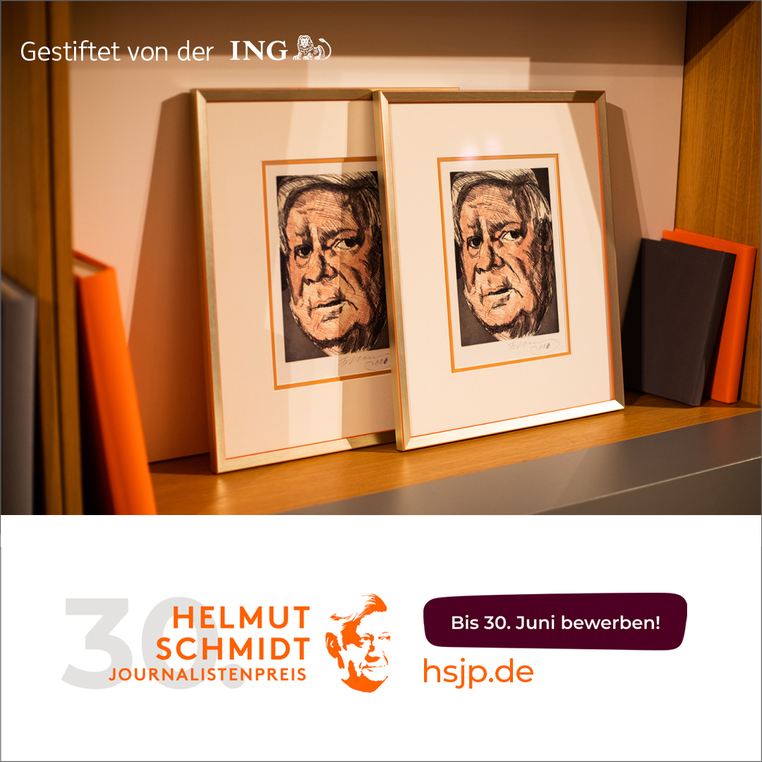 journ_online's tweet image. Anzeige: Am 30. Juni endet die Einreichungsfrist für den Helmut Schmidt #Journalistenpreis und das HSJP Fellowship 2025. Jetzt bewerben! hsjp.de #HSJP25