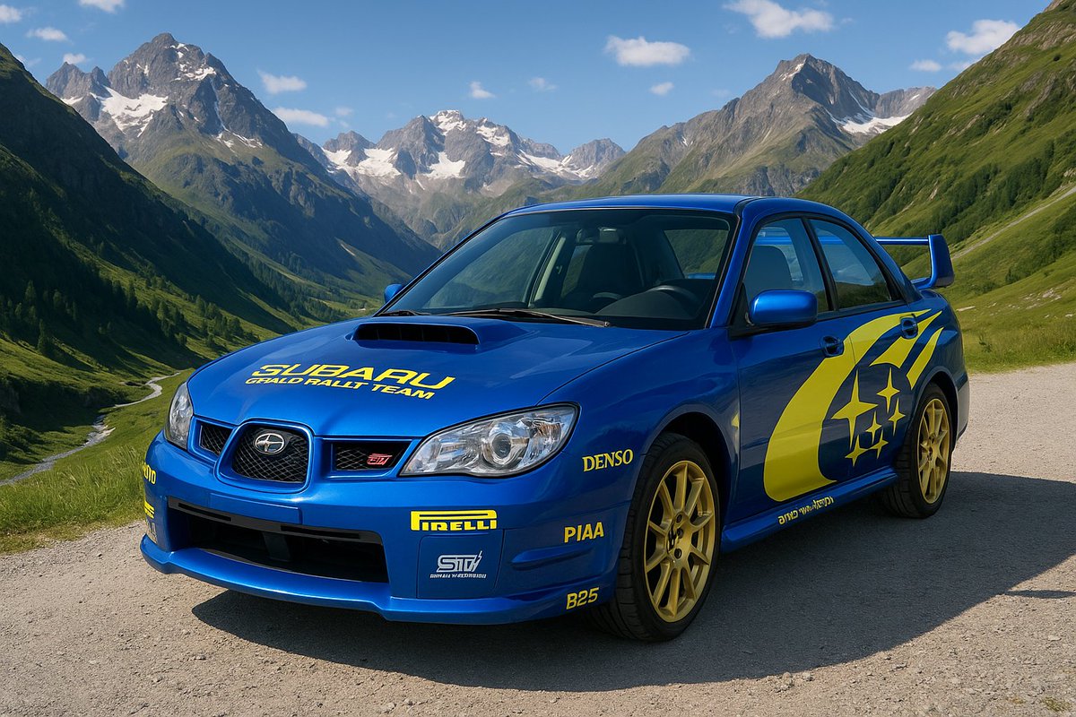 VelsonaFM's tweet image. "Benzin im Blut und Berge im Blick. 🏔️🔥
WRX STI im vollen Rally-Trimm – genau da, wo er hingehört.
#BoxerPower #SubaruSTI #RallyeDNA #GripIstAlles"
📸: Alpen-Stage – keine Regeln, nur Kurven.