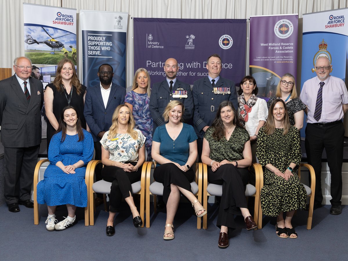 West Midland Reserve Forces & Cadets Association (@wmrfca) on Twitter photo Congratulations to the organisations who signed the #ArmedForcesCovenant at <a href="/RAF_Shawbury/">RAF Shawbury</a> ✈️
Organised by <a href="/ShropCouncil/">Shropshire Council</a> <a href="/ShropCovenant/">Shropshire Covenant</a>, the event celebrated Shrewsbury Care Primary Network's practices, and <a href="/prestfelde/">Prestfelde School</a>, pledging their forces-friendly commitment. Thank you all! Congratulations to the organisations who signed the #ArmedForcesCovenant at <a href="/RAF_Shawbury/">RAF Shawbury</a> ✈️
Organised by <a href="/ShropCouncil/">Shropshire Council</a> <a href="/ShropCovenant/">Shropshire Covenant</a>, the event celebrated Shrewsbury Care Primary Network's practices, and <a href="/prestfelde/">Prestfelde School</a>, pledging their forces-friendly commitment. Thank you all!