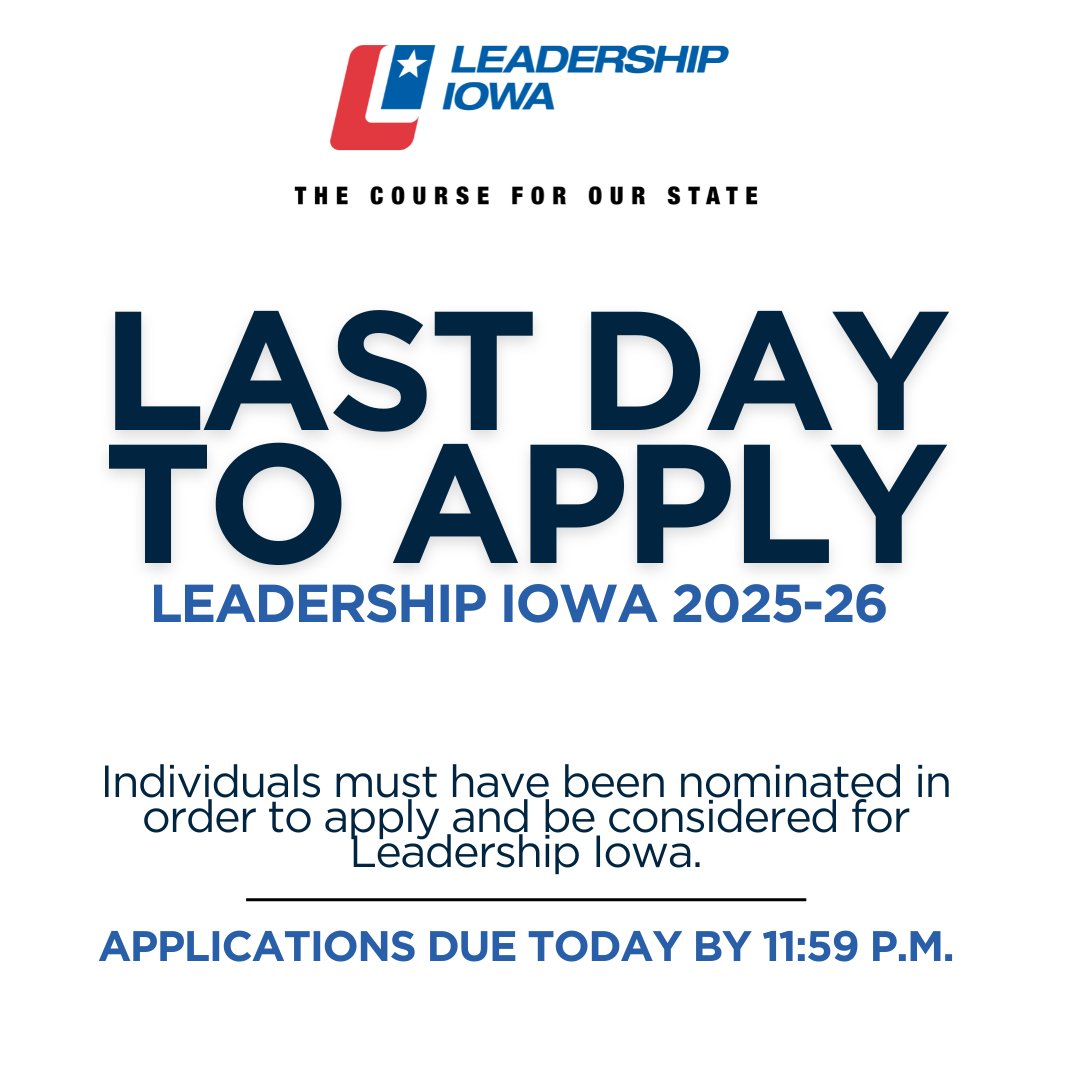 Submit your #LI44 applications by 11:59pm TODAY!