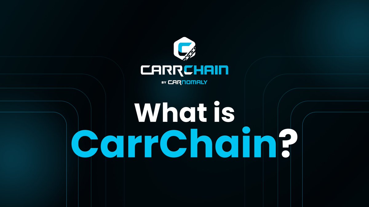 Carnomaly | CarrChain

Powering automotive through blockchain

What is CarrChain?

CarrChain is an EVM L2 which will house vehicle records

Each vehicle will be assigned a Digital Vehicle Identification Number (DVIN), permanently linked to its conventional Vehicle Identification