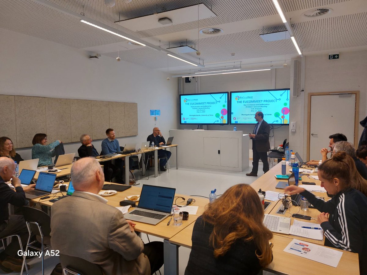 REDIRECT (@redirect_usiena) on Twitter photo 🧭 At the REDIRECT workshop "Soul Searching for Democracy", Prof. Isernia (<a href="/unisiena/">Università di Siena</a> ) presented #EUComMeet — a Horizon project testing how structured, multilingual online debates can reduce polarization, foster inclusion, and connect citizens
🔗 eucommeet.eu #REDIRECT 🧭 At the REDIRECT workshop "Soul Searching for Democracy", Prof. Isernia (<a href="/unisiena/">Università di Siena</a> ) presented #EUComMeet — a Horizon project testing how structured, multilingual online debates can reduce polarization, foster inclusion, and connect citizens
🔗 eucommeet.eu #REDIRECT