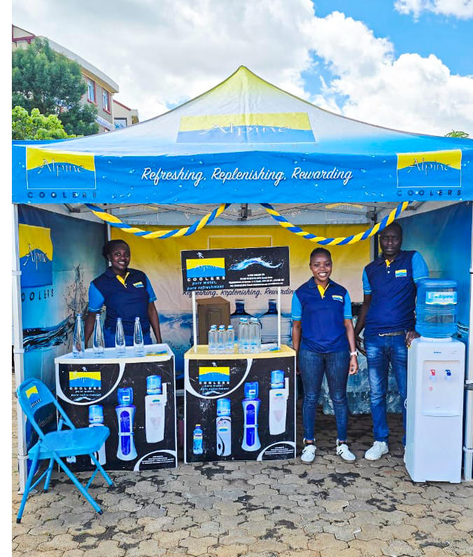 alpinecoolers's tweet photo. This week, Alpine is proud to stand with the heroes in white coats at the KUTRRH for Nurses week.

Our team is on ground. Swing by our booth, connect with us, and explore how Alpine supports those who pour into others every day — just like our nurses do.💧

#AlpineSupportsCare https://t.co/hT2bXPgRQe