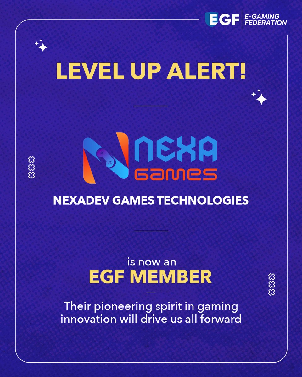 Welcome Nexadev Games Technologies to the EGF family! 🚀 Their pioneering spirit in gaming innovation is set to drive us all forward. Let’s level up together!

<a href="/anuraag_saxena/">Anuraag Saxena</a> <a href="/games24x7/">Games24x7</a> <a href="/OctroInc/">Octro Inc</a> 

#EGFIndia #GamingCommunity #Resposiblegaming #Gamingforgood